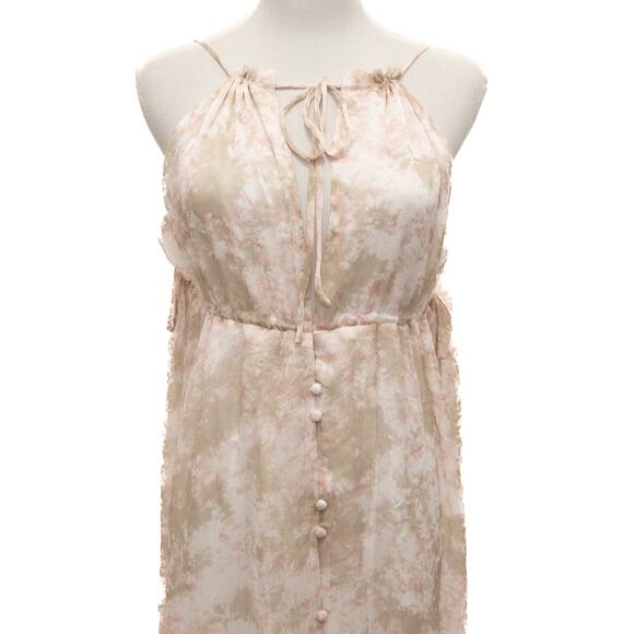 ASTR Sage Mauve Amalfi Tie Dye 2-Way Summer Halter Dress Size Medium - Picture 6 of 16